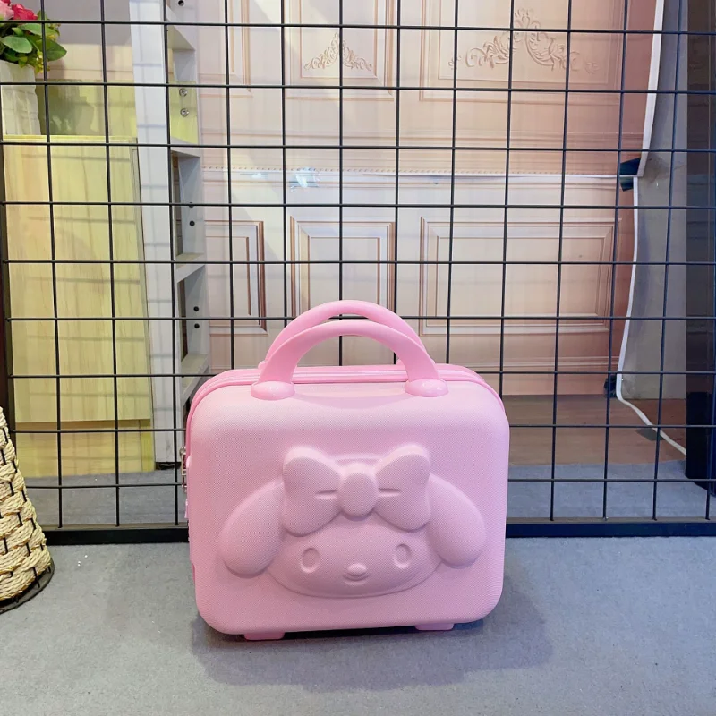 14-инчов косметичка Hello Kitty, куфар Sanrio kawaii, многофункционални пътни чанти за съхранение, органайзер за грим с комиксами за Кити