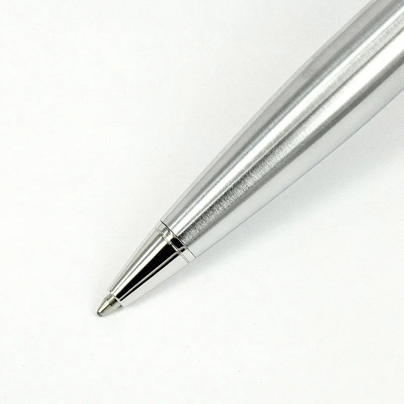 МСУ Roadster de CT, луксозна химикалка химикалка, черна ивица, стрели, сребърни покритие, гладка надпис, класически офис-канцеларски материали, ученически пособия