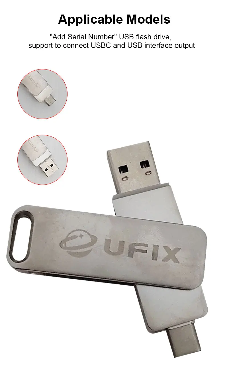Ufix U-BOS2 За премахване на ПИН-кода на заключване на фърмуера EFI Lock Macbook 2008-2017 години на освобождаването с чипове ROM M1 или T2 Средства за ремонт на BIOS