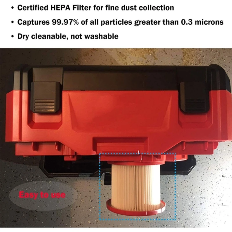 HEPA филтър за прахосмукачка за M18 VC2-0 4931465230 Заменяеми филтър за почистване на прахосмукачката