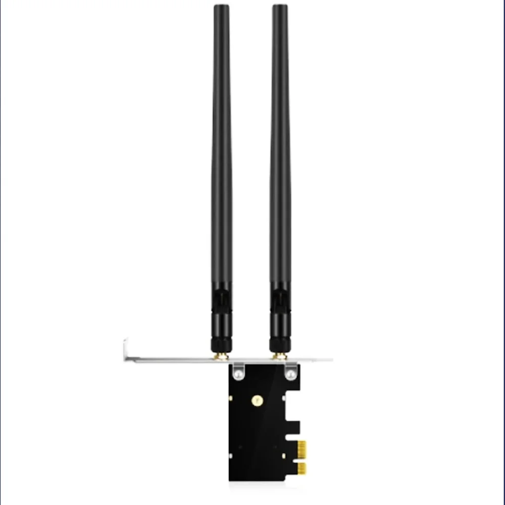 3000 Mbps с три-бандов 2,4 G/5G/6G PCIE Безжична Карта AX3000 WiFi6E Приемник Wifi Адаптер Bluetooth 5,2 802.11 ax За Работния плот