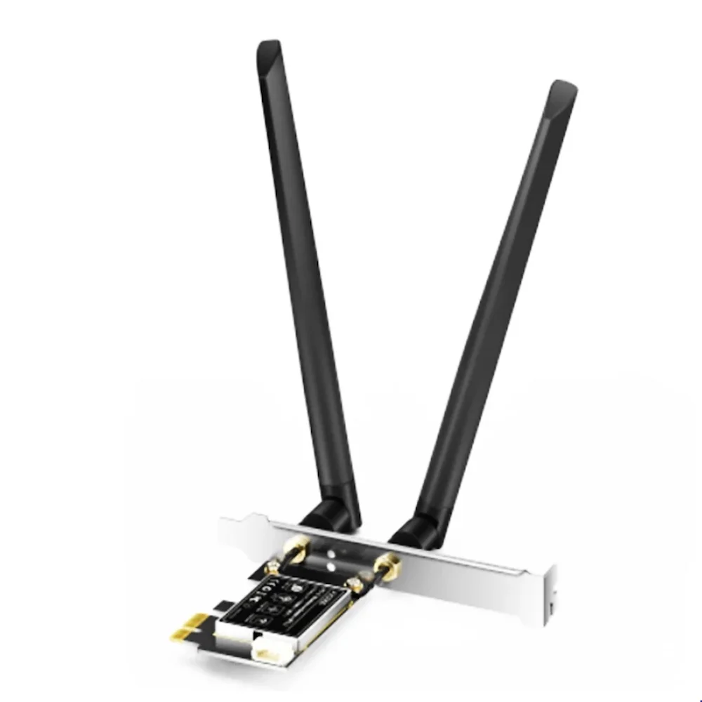 3000 Mbps с три-бандов 2,4 G/5G/6G PCIE Безжична Карта AX3000 WiFi6E Приемник Wifi Адаптер Bluetooth 5,2 802.11 ax За Работния плот