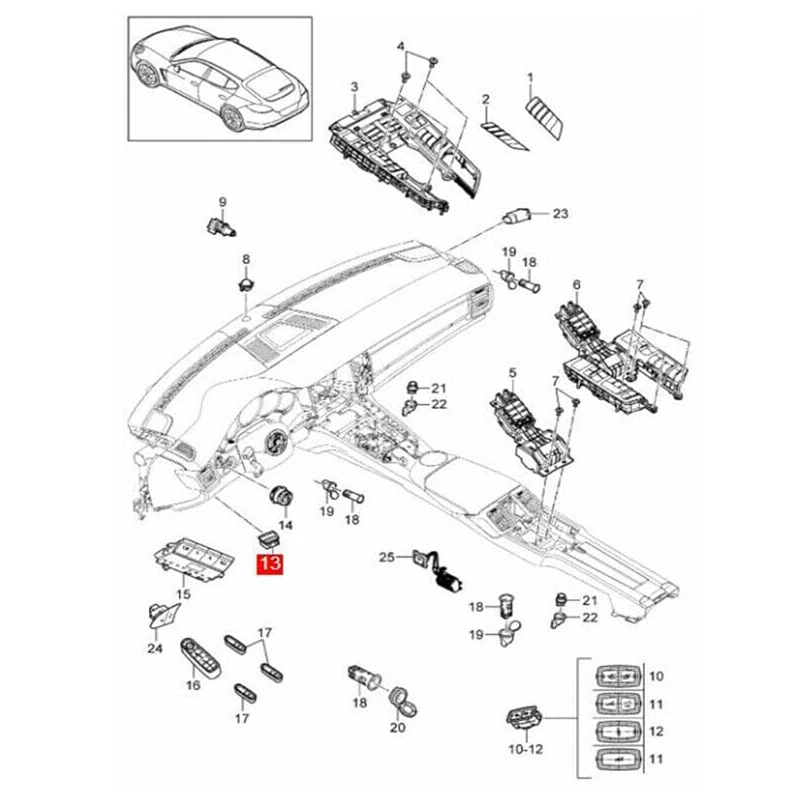 Електронен Превключвател Ръчно Ръчната спирачка, за Porsche Panamella 970 2010-2016 автоаксесоари 970613251025Q0 970613251026W0