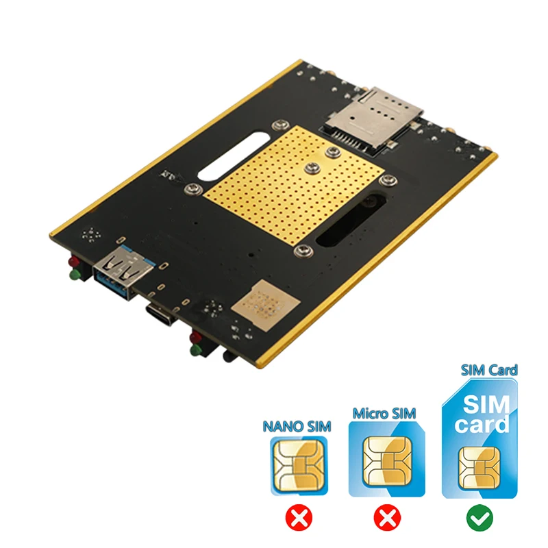 Нов M. 2 NGFF 4G/5G Модул към USB 3.0 Адаптер M2 Wifi Конвертор Безжична Карта Странично Board с 4 Антени Охладител, Вентилатор Слот за SIM-карти