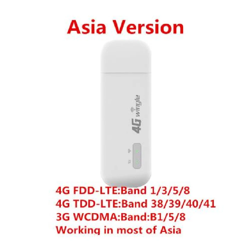 4G USB wifi модем Портативен WiFi е универсален адаптер рутер, Точка за достъп до безжична мрежова карта