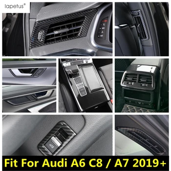 Вентилационен изход ac /Дръжка на Чашата /Панел за превключване на Предавките с Декоративна Капачка, Тапицерия От Въглеродни влакна, Интериор За Audi A6 C8/A7 2019-2022