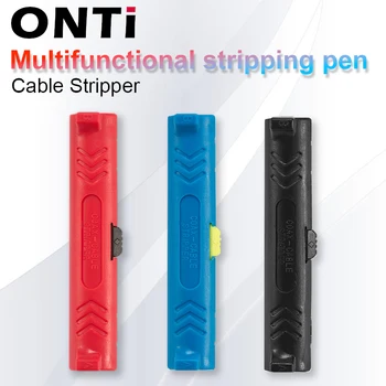 ONTi кабелна мрежа за източване на коаксиални кабели, електрически Мултифункционален инструмент за източване на кабели, дръжка, нож, инструмент за отстраняване на бои, клещи, инструменти