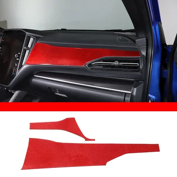 За Subaru WRX STI 2021 2022 2023, стикер на таблото на колата, декоративна капачка, аксесоари за интериор от мек въглеродни влакна LHD