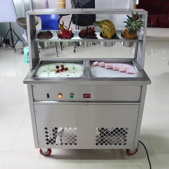 Производителите на сладолед CE с добра обратна връзка Машина за пържене кисело мляко търговско-индустриална машина за пържене сладолед в Тайланд