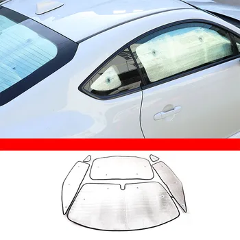 За Toyota 86/Subaru BRZ 2022-2023, автомобил от алуминиево фолио, металик, пълно стъкло, козирка, аксесоари за интериор на автомобила