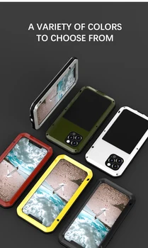 Директна доставка, сверхпрочный брониран калъф за телефон iPhone 12 Pro Max, метален алуминий защитен калъф за iPhone 12/iPhone 12 Mini