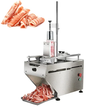 Напълно автоматична машина за рула говеждо месо от агнешко двойно парче от неръждаема стомана, машина за рязане на замразено месо