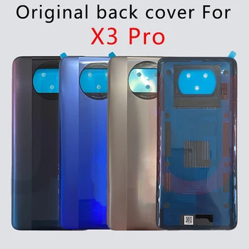 100% оригинална задната част на кутията на батерията за POCO X3 Pro, делото за Xiaomi poco x3pro, работа на смени делото