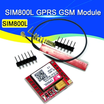 Ядрото на модула SIM800L GPRS GSM quadband телефони TTL сериен порт IPX интерфейс печатна платка антена Micro SIM-карта за смартфон Arduino