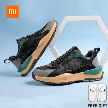Xiaomi Youpin, мъжка кожена ежедневни обувки, улични маратонки, най-новите дишащи нескользящая антибактериална мъжки спортни обувки, мъжки лоферы