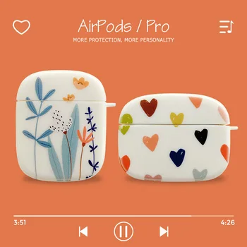 Любовта към цветята и тревата за Apple AirPods 1 2 pro, калъф за слушалки, Bluetooth, мек силиконов калъф на 3-то поколение, защитен калъф
