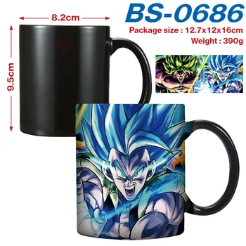 Керамична чаша, като цвят, при висока температура на Dragon Ball, Порцеланова чаша, чаша за вода, чаша за чай от картун аниме, чашата за кафе