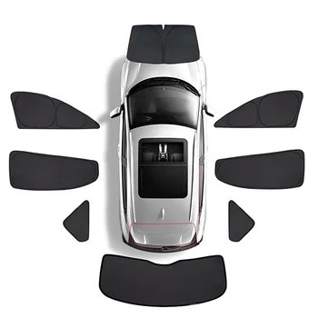 За Mercedes Benz GLS X166 X167 2016-2022 Черно Напълно Херметично Авто сенника На Странично Прозорец на сенника Слънцезащитен Крем Топлоизолация
