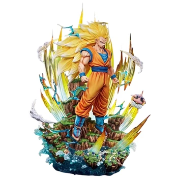 68,5 См Gk Dragon Ball Z, Super Сайян Son Goku Какаротто Аниме Фигурки Са Подбрани Статуя Модел Гаражно Комплект Играчки За Подарък