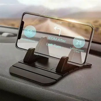 Нов противоскользящий автомобилен силикон притежателя, подложка, поставка за табло, планина за телефон, GPS-скоба за iPhone, Samsung, Huawei, Xiaomi универсален