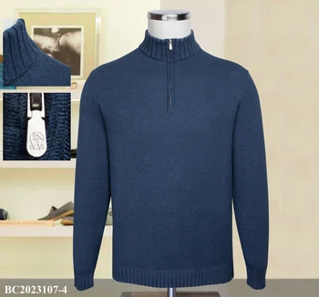Пуловер Billionaire вълнен мъжки 2023 есен зима Нова мода Запазва топлината Еластичен дълъг ръкав високо качество голям размер M-4XL