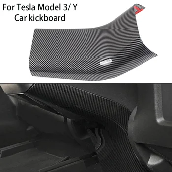 За Tesla, Модел 3 Y Задната Изход Климатик Със Защита От Удари, Декоративна Капачка 3D Автомобилната Вътрешна Панел От Въглеродни Влакна 2023