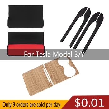 TEY Model3 карта ключ, Довършителни Покриване на екрана на Централното управление на Дървени стикери Стикер на дръжката на вратата за Tesla, модел 3 Y Аксесоари в автомобилен стил