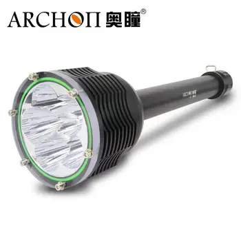 Фенер за гмуркане ARCHON D45 D45 II, 6 * XM-L2 U3 LED 6000LM 100M за подводна фотография с батерии + зарядно устройство + алуминиева кутия