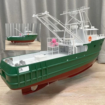 Комплект от модели на лодки 1/35 RC Андре Гейл Рибарска лодка с 3D принтом с дължина 60 см, радиоуправляемая събрана модел лодки в комплект с играчки за момчета