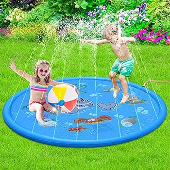 Домашни детски игри на открито, подложки за вода на тревата, летните олимпийски игри в басейна, подложка за пръскане на вода, постелки