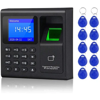 Биометрична система за контрол на достъп за RFID и RFID-клавиатура, USB-система за пръстови отпечатъци, електронни часовници, устройство за контрол и обслужване