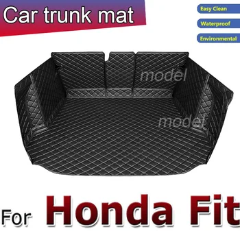 Подложки за съхранение в багажника на колата Honda Fit (Jazz GK3 4 5 6 7 2014 2015 2016 2017 2018 2019 2020 Специална подложка за багажника, автомобилни аксесоари