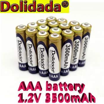 Batterie Ni-MH Rechargeable 1.2 V AAA 3500mAh pour lecteurs CD/MP3, torches, télécommandes