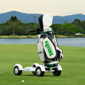 Четырехколесный електрически скутер за голф с две устройства, както, лек сгъваем скутер за голф