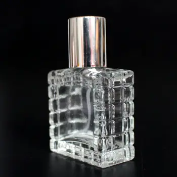 20/50 бр 30 мл квадратен флакон парфюм за еднократна употреба Прозрачни стъклени флакони-Празни опаковки спрей Козметичен контейнер
