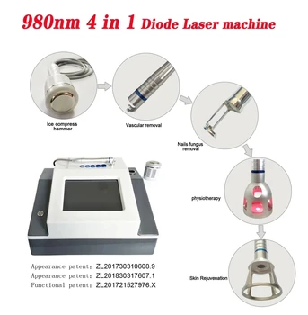 Диоден Лазер за премахване на кръвоносни съдове от гъбички на ноктите най-добрата машина за премахване на съдове, 30 W 980 980 нм премахва съдовите звездички