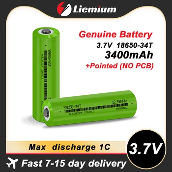 2023 Оригинална батерия 18650 3400 mah 1C освобождаване от отговорност 3,7 акумулаторна батерия с остри главата (без печатна платка) за батерии фенерче