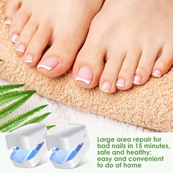 Лазерно Устройство За Почистване на ноктите От гъбички, Повреден, променен цвят на Дебели нокти на краката, Ефективно Перезаряжаемое Средство За Премахване на гъбички на ноктите