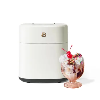Устройство за приготвяне на сладолед 1,5 QT със сензорен дисплей, бяла глазура от Дрю Баримор