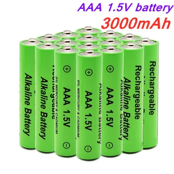 1,5 ААА Батерия 3000 ма Алкални ААА Акумулаторна Батерия за Дистанционно Управление на Играчка, Лампа, Батерия с голям Капацитет за Дълъг Срок на експлоатация