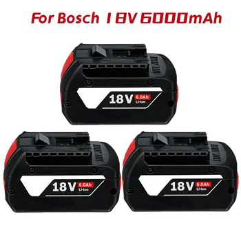 1-3PSC 18V Батерия за Bosch GBA 18V 6.0 Ah Литиева BAT609 BAT610G BAT618 BAT618G 17618-01 BAT619G BAT622 SKC181-202L + зарядно устройство