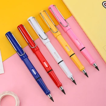 Креативен без мастило, вечен стираемый молив за писане, химикалка, не е нужно да затачивать моливи, дръжка с непрекъснатото грифелем, молив за чертане на скици, молив