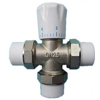 Месинг трипътен клапан PPR-радиатор Ръчно регулиране DN15-DN25