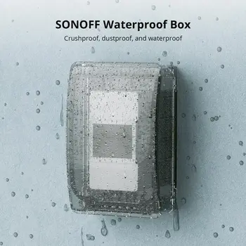 Водоустойчива кутия SONOFF R2, здрав, водоустойчив, Ударопрочная, Пыленепроницаемая, Съвместима с панел Sonoff TX / Pow Elite/ TH Elite /NS