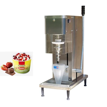 Вертикална машина за приготвяне на мек сладолед със смесен вкус изработени от неръждаема стомана и е с по-дълъг срок на експлоатация