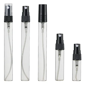 100x2,5 мл 3 мл 5 мл 10 мл парфюм с пистолет Прозрачни Стъклени бутилки Преносим празен козметични контейнер За Пътуване parfum