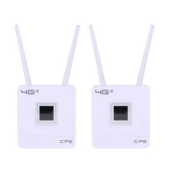 2X 3G LTE 4G Wifi Рутер 150 Mbit/с Преносима Точка за Достъп Отключени Wi CPE Рутер Със Слот за сим-карта WAN/LAN Порт ЕС Щепсел
