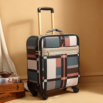 Пътен куфар XQ, мъжки чанти-количка за багаж, дамски 20-инчов ръчния багаж, дизайнерски багажното набор от mala de viagem