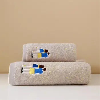 Комплект хавлиени кърпи от египетски памук, мека супер впитывающее кърпа за лице / дебели и големи кърпи за баня, за банята, сауната на хотела