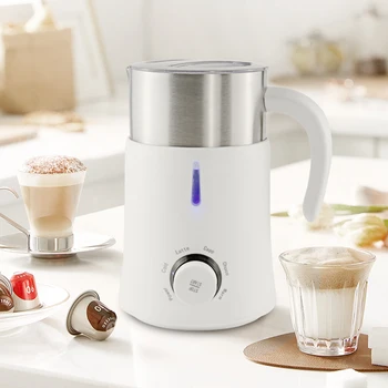 Отделна автоматична машина за разпенване на кафе мляко, домакински пластмасови тиха машина за разбиване на кафе, мляко
